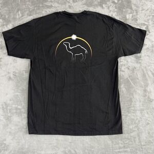 Vintage Camel Shirt Mens XL Black Pocket Graphic Cigarette Logo Sunset 90s